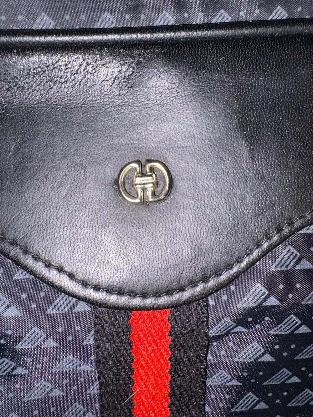 Vintage Gucci Micro GG Diamante Web Stripe Briefcase Handbag